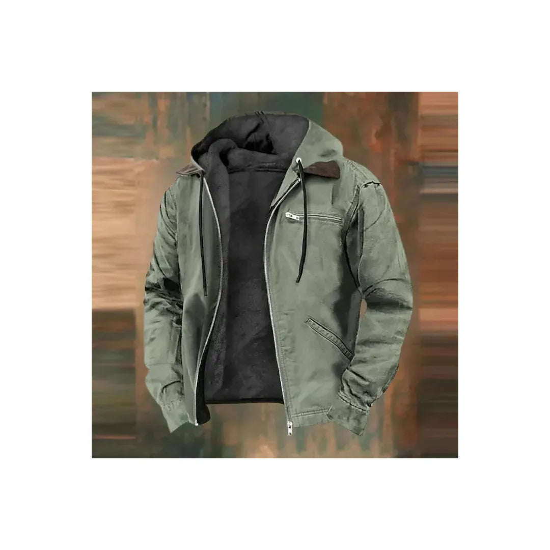 Evander - Minimalist leather jacket for men