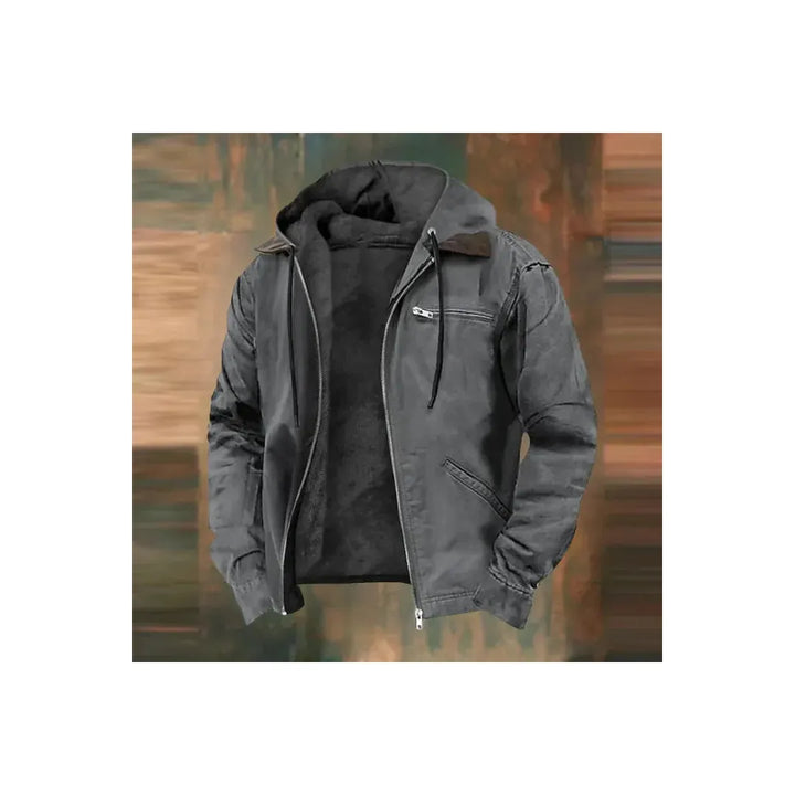 Evander - Minimalist leather jacket for men