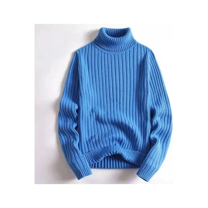 Erik – Classic Ribbed Turtleneck Pullover