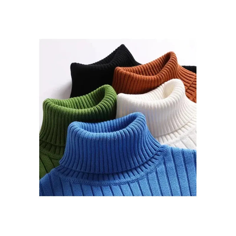 Erik – Classic Ribbed Turtleneck Pullover