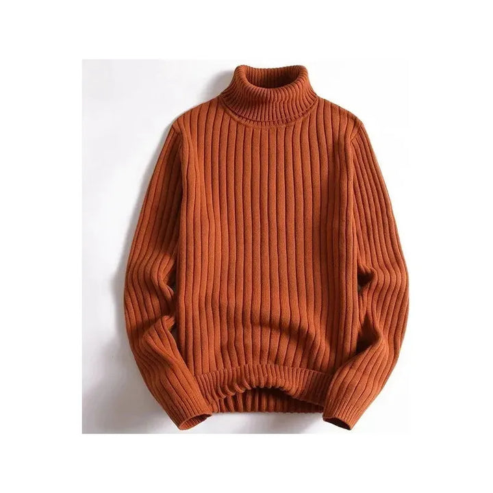 Erik – Classic Ribbed Turtleneck Pullover