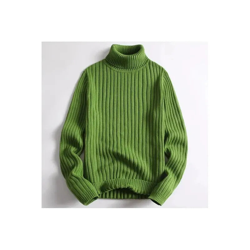 Erik – Classic Ribbed Turtleneck Pullover